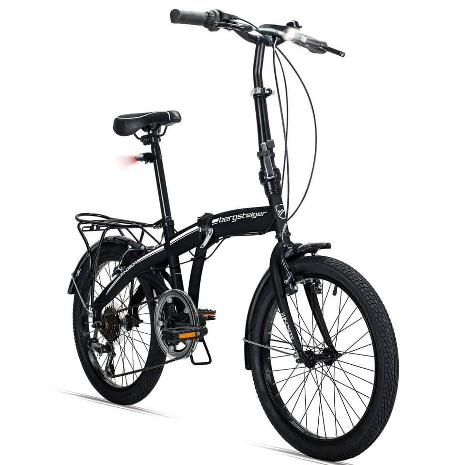 bergsteiger Faltrad Windsor 20 Zoll, Klapprad mit Shimano 6-Gang-Schaltung für Damen und Herren