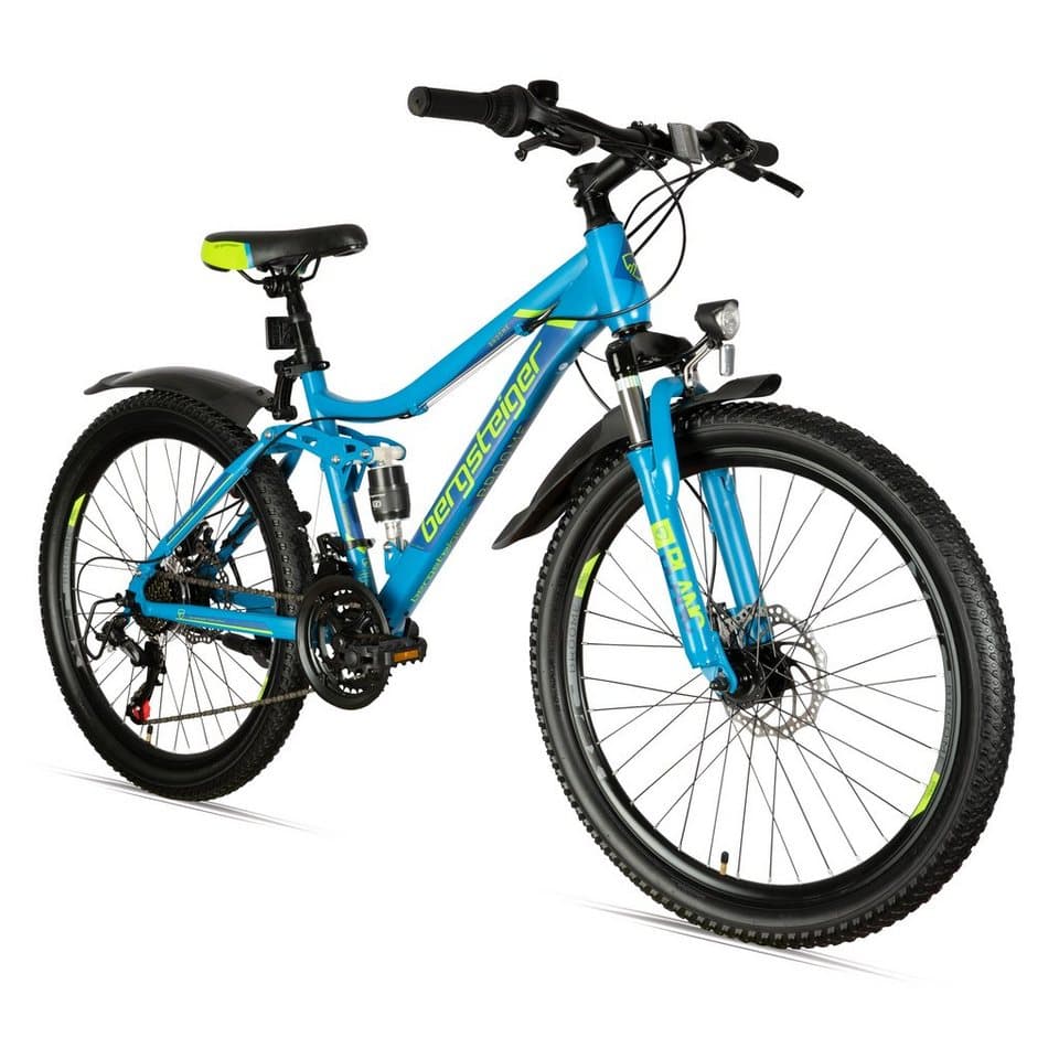 bergsteiger Mountainbike Broome 26 Zoll, 21 Gang Shimano Tourney, Scheibenbremsen, für Damen und Herren