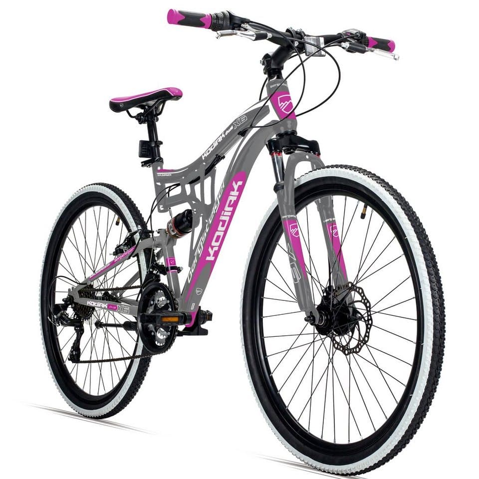 bergsteiger Mountainbike Kodiak 26, 29 Zoll, für Damen & Herren, 21-Gang Shimano Tourney, V-Bremse und Scheibenbremse