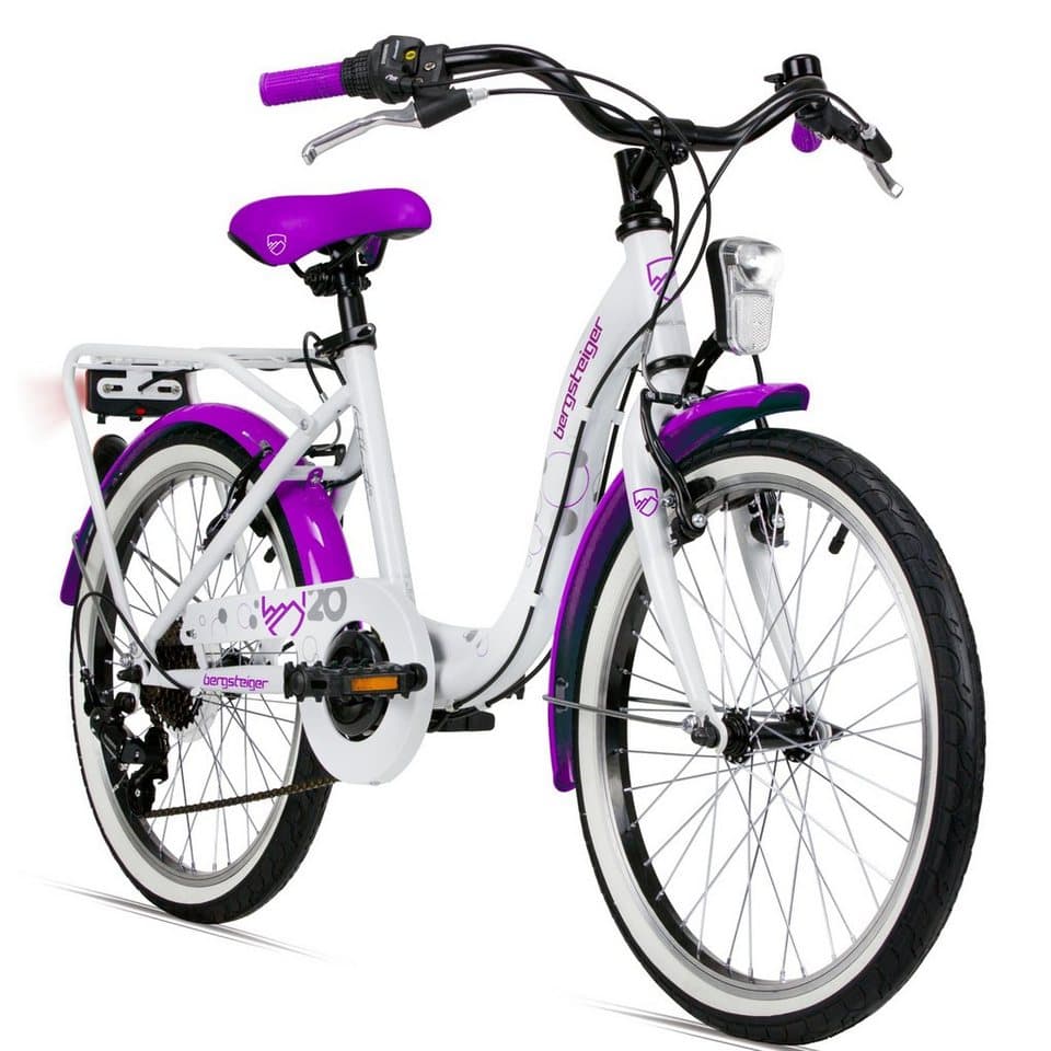 bergsteiger Kinderfahrrad Atlantis 20, 6 Gang Schaltung, für Mädchen von 6-11 Jahren