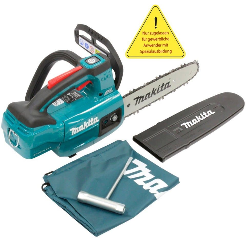 Makita Akku-Kettensäge DUC254Z, 25 cm Schwertlänge, 18V, 24 m/s, ohne Akku und Ladegerät